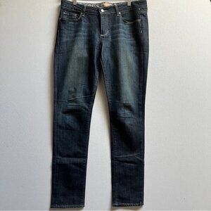 PAIGE Women's Straight Leg Jeans - Dark Blue